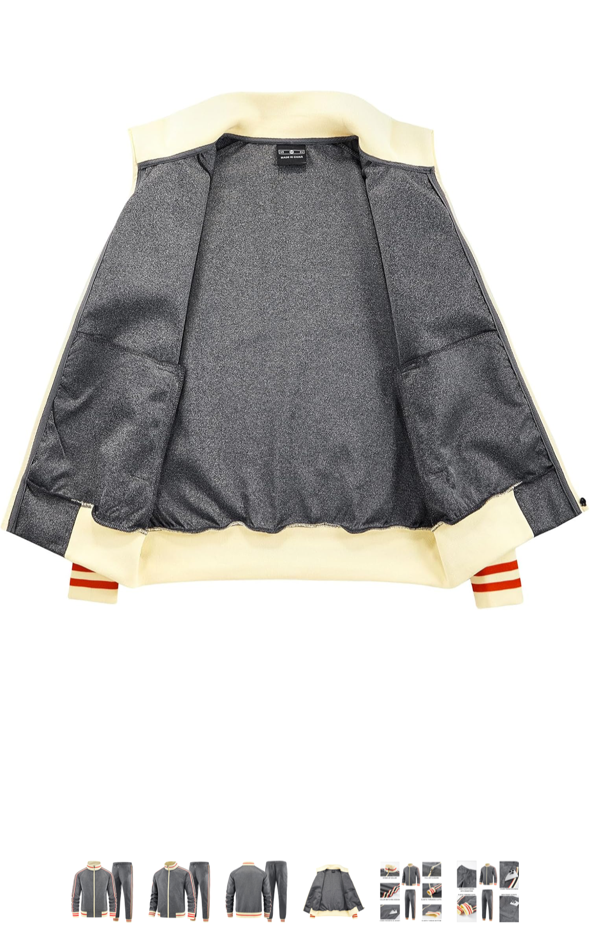 Men Solid Color Jogger Set