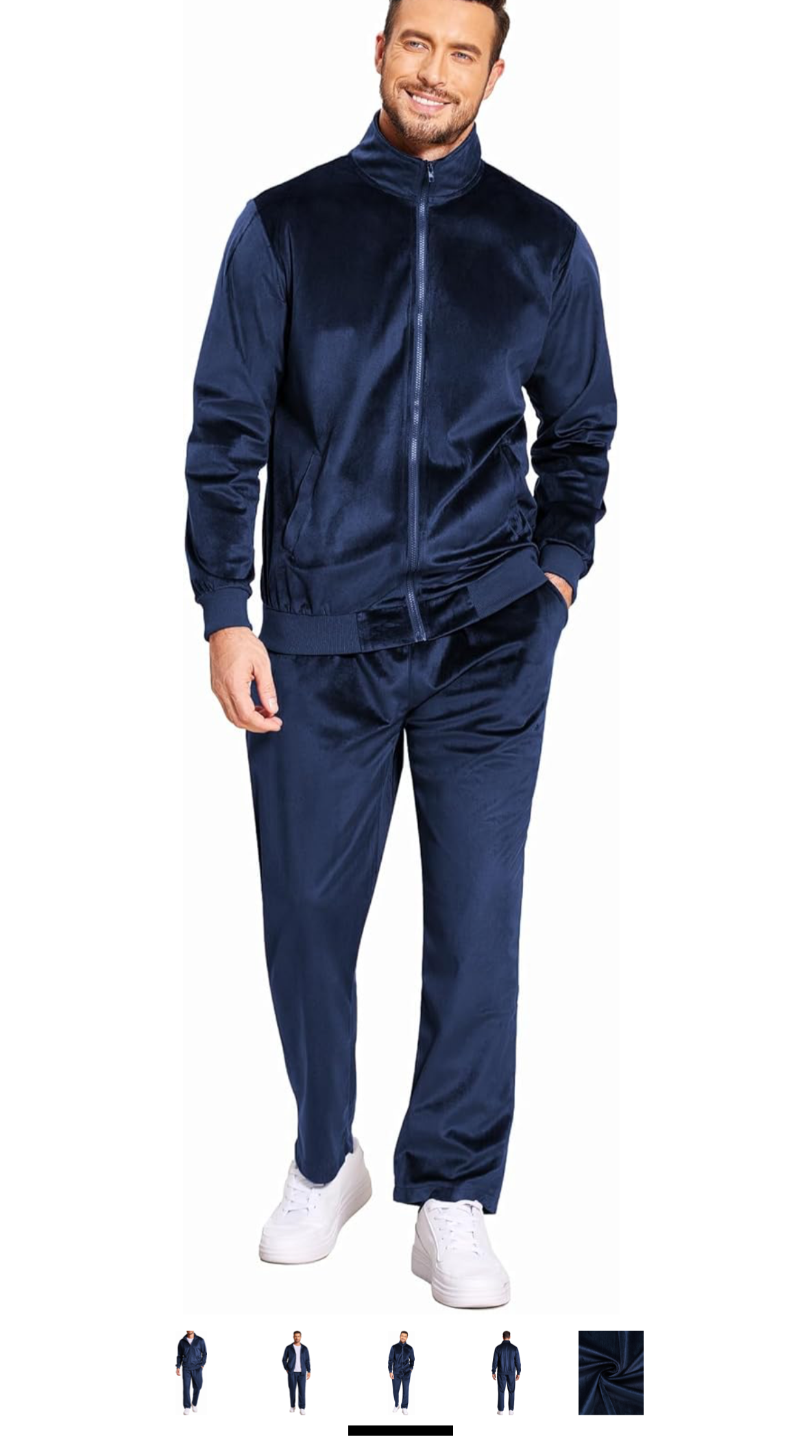 Men Velvet Jogger Set