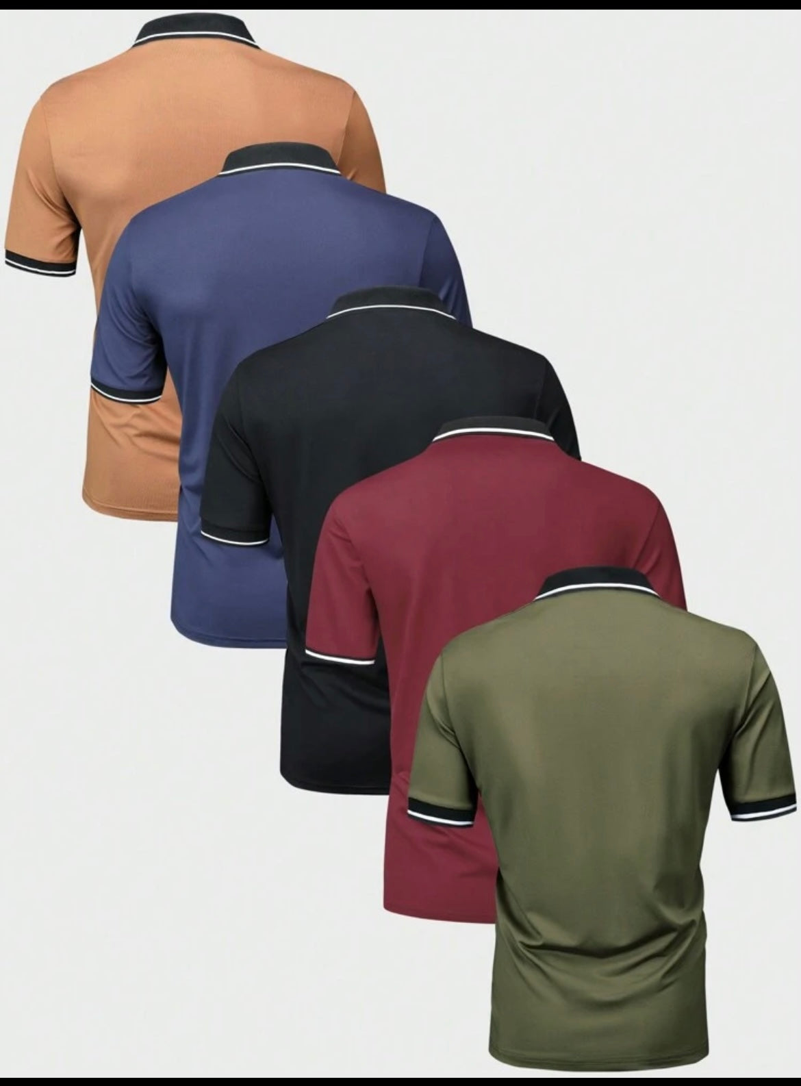 Men Short Sleeve
Collared Polo Shirt Bundle.