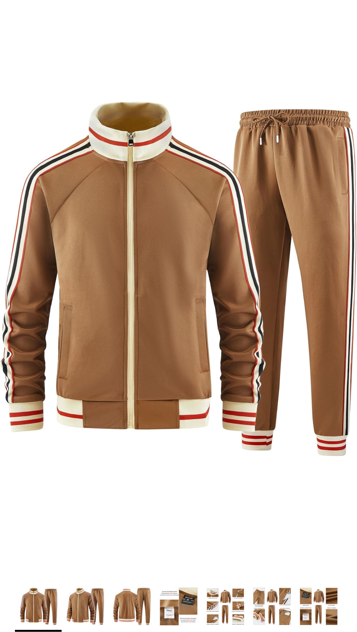 Men Solid Color Jogger Set