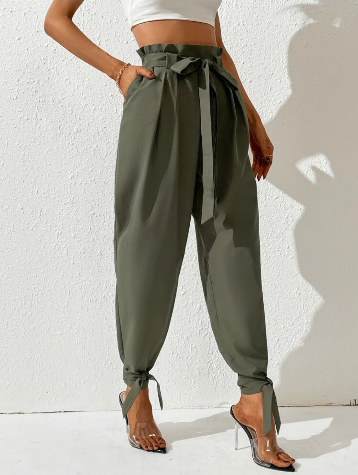 Women Loose Drawstring Cargo Pants