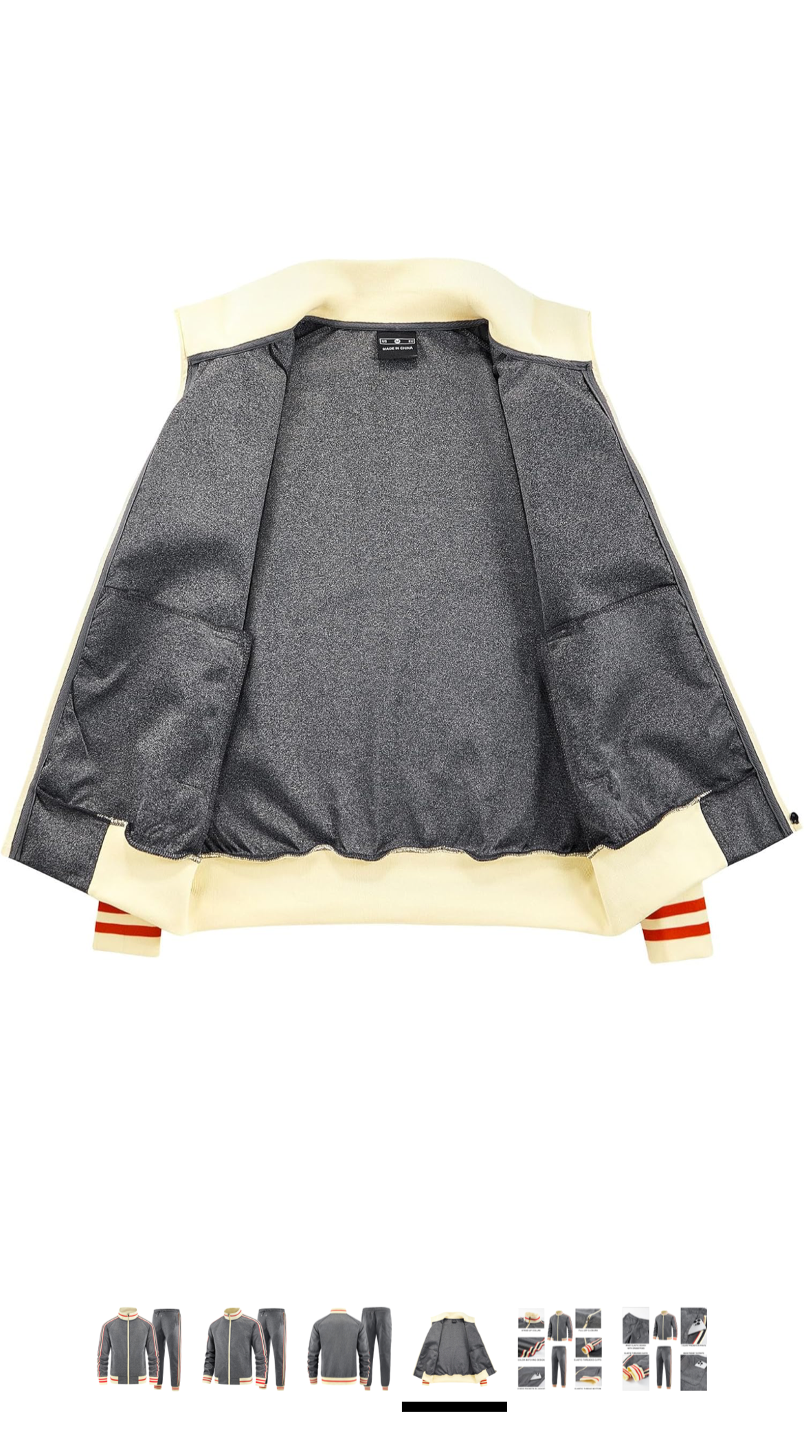 Men Solid Color Jogger Set