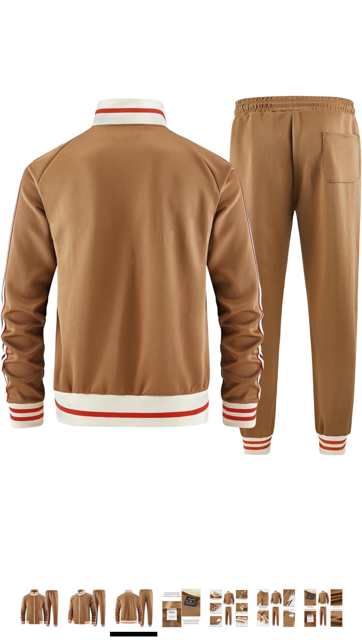 Men Solid Color Jogger Set