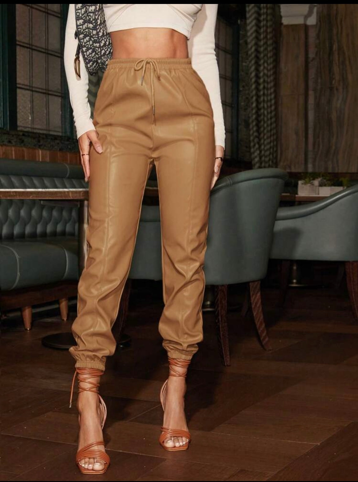 Women Pu Leather Pants