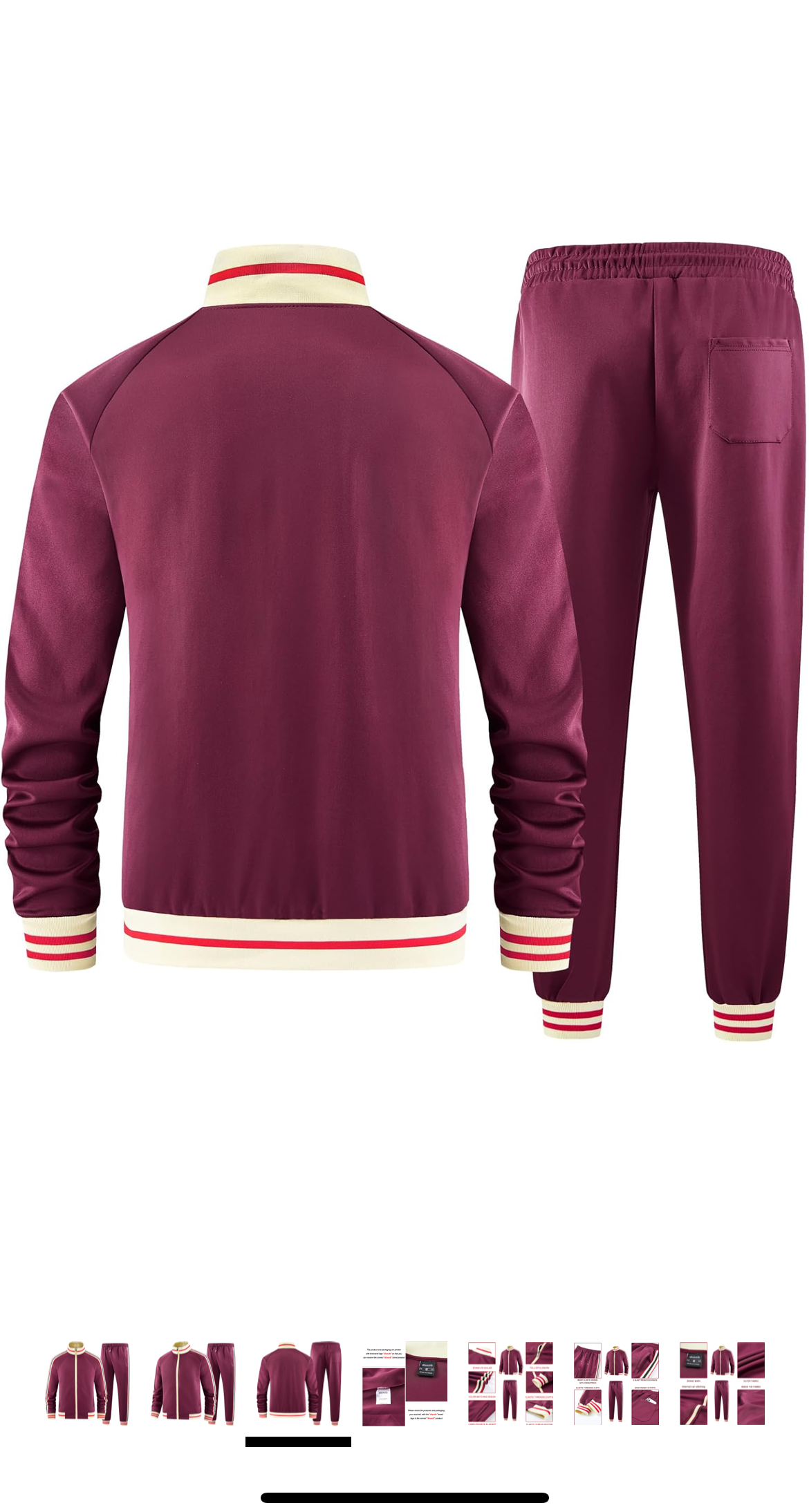 Men Solid Color Jogger Set