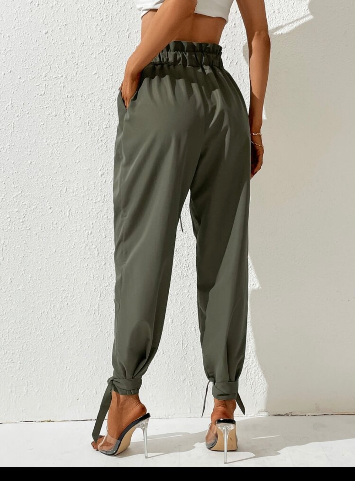 Women Loose Drawstring Cargo Pants