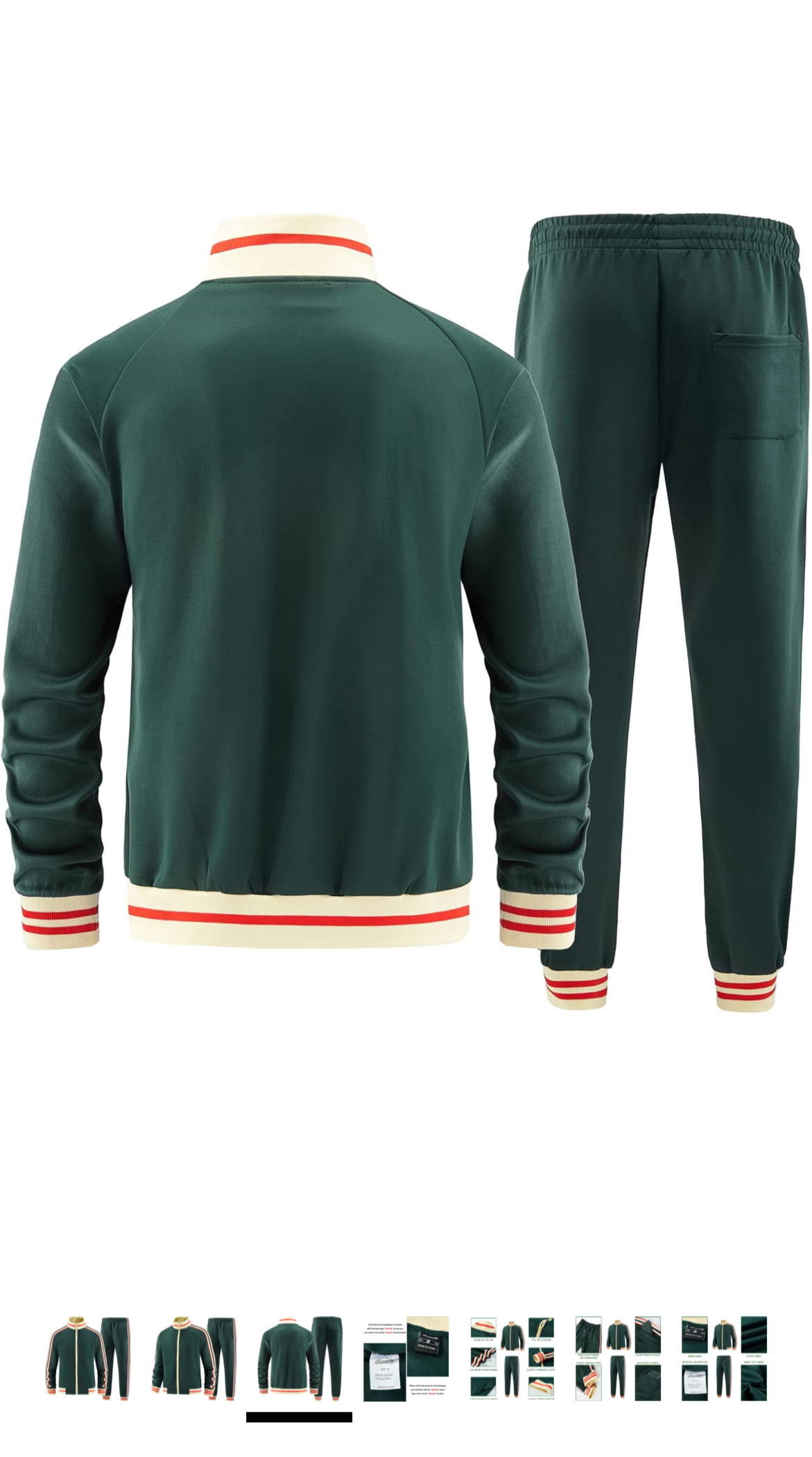 Men Solid Color Jogger Set