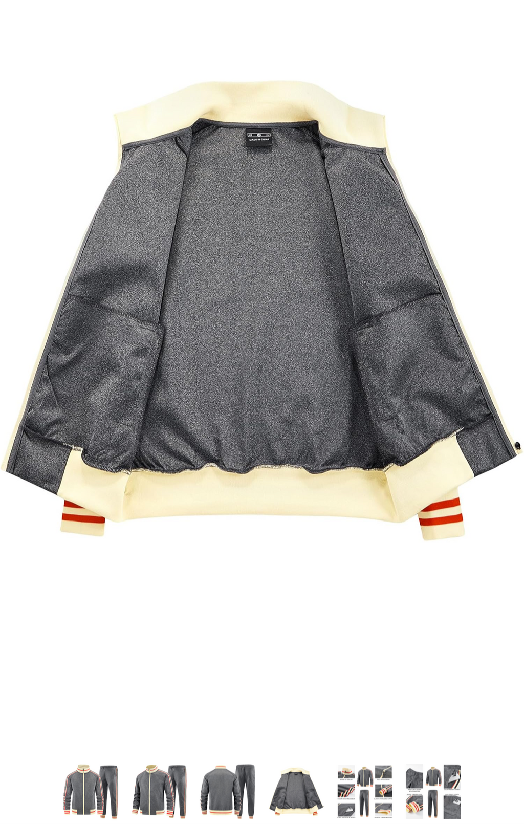 Men Solid Color Jogger Set