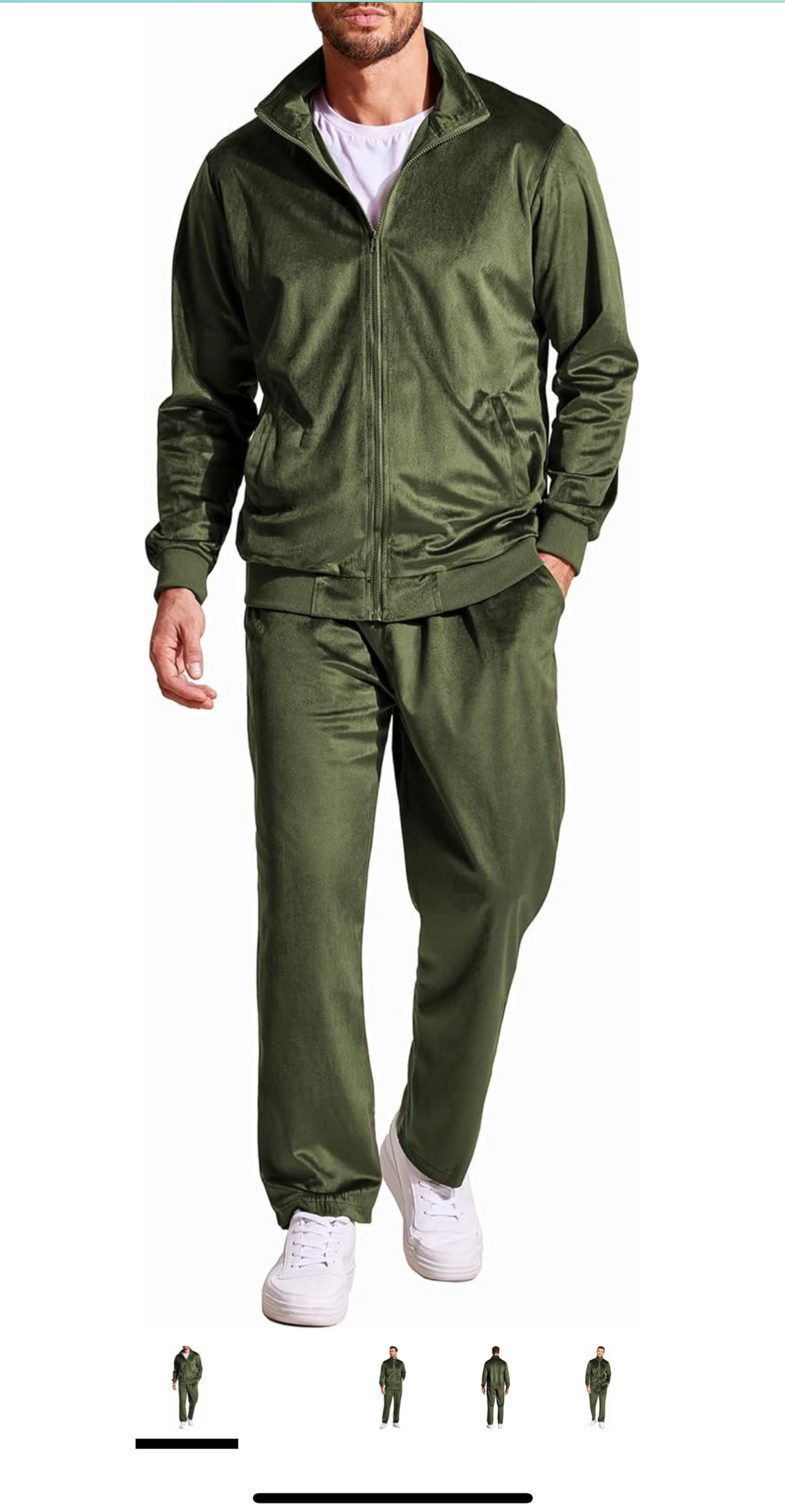 Men Velvet Jogger Set