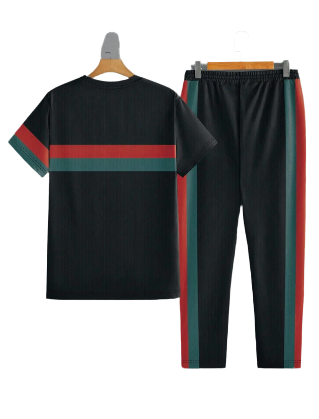 Men Stripe Jogger Set