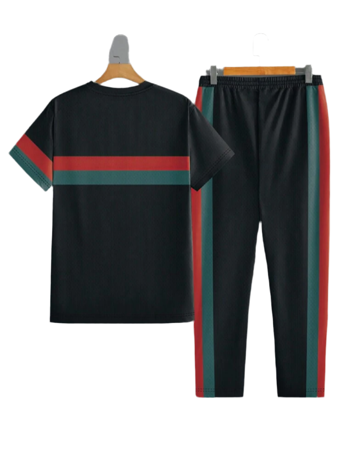 Men Stripe Jogger Set