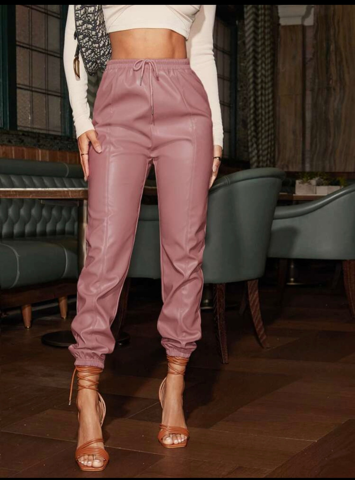 Women Pu Leather Pants