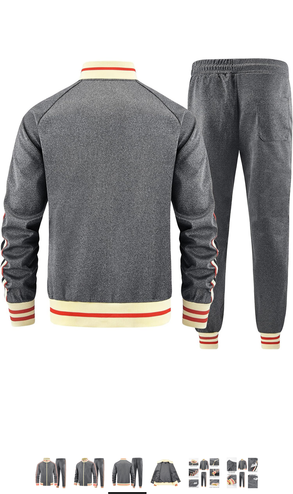 Men Solid Color Jogger Set