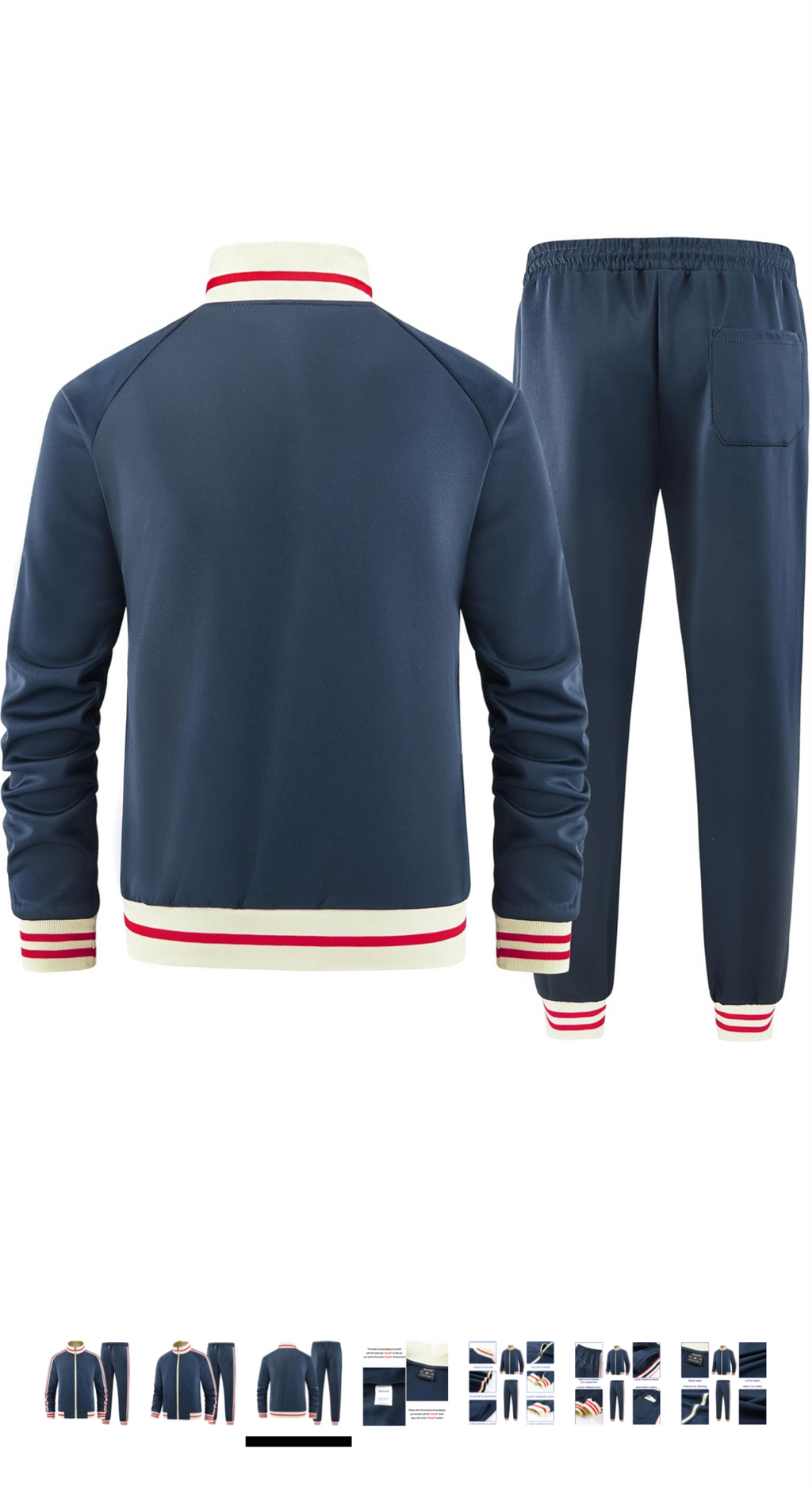 Men Solid Color Jogger Set