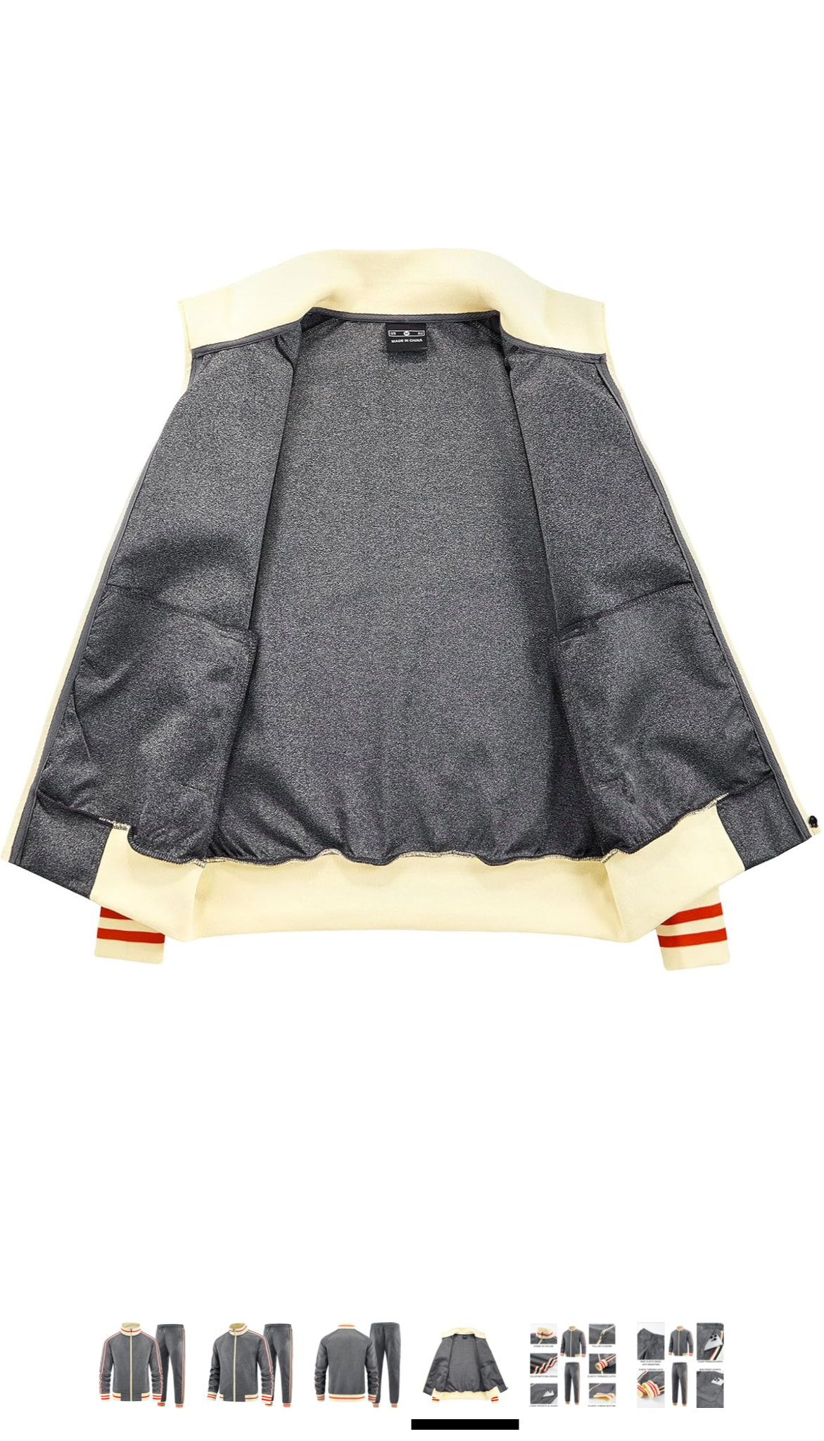 Men Solid Color Jogger Set