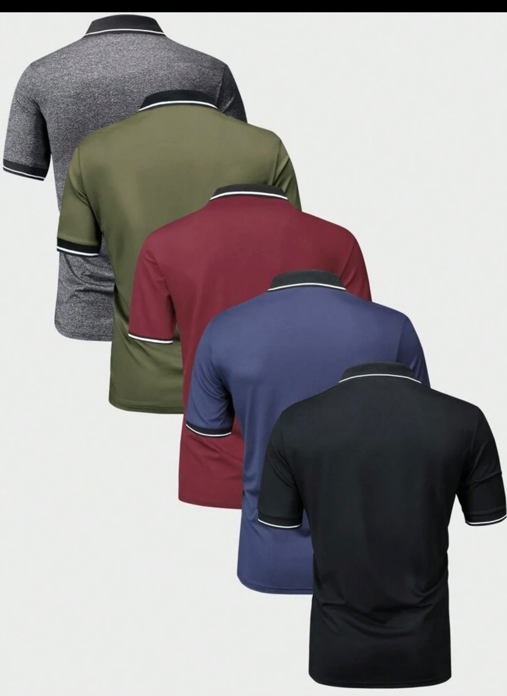 Men Short Sleeve
Collared Polo Shirt Bundle.