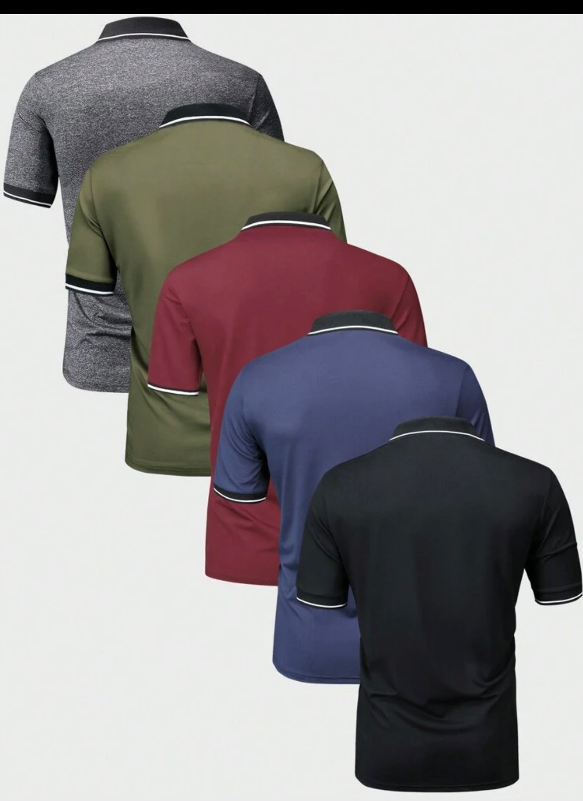 Men Short Sleeve
Collared Polo Shirt Bundle.