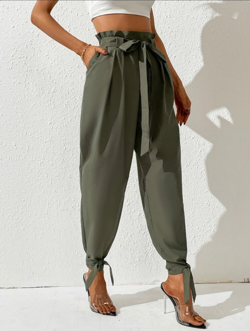Women Loose Drawstring Cargo Pants