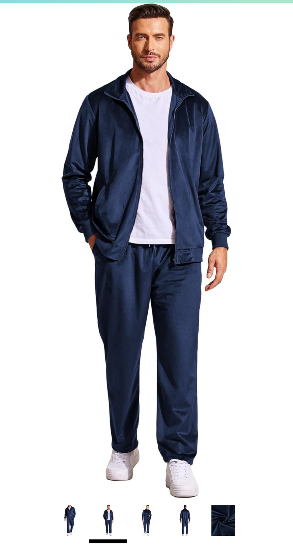 Men Velvet Jogger Set