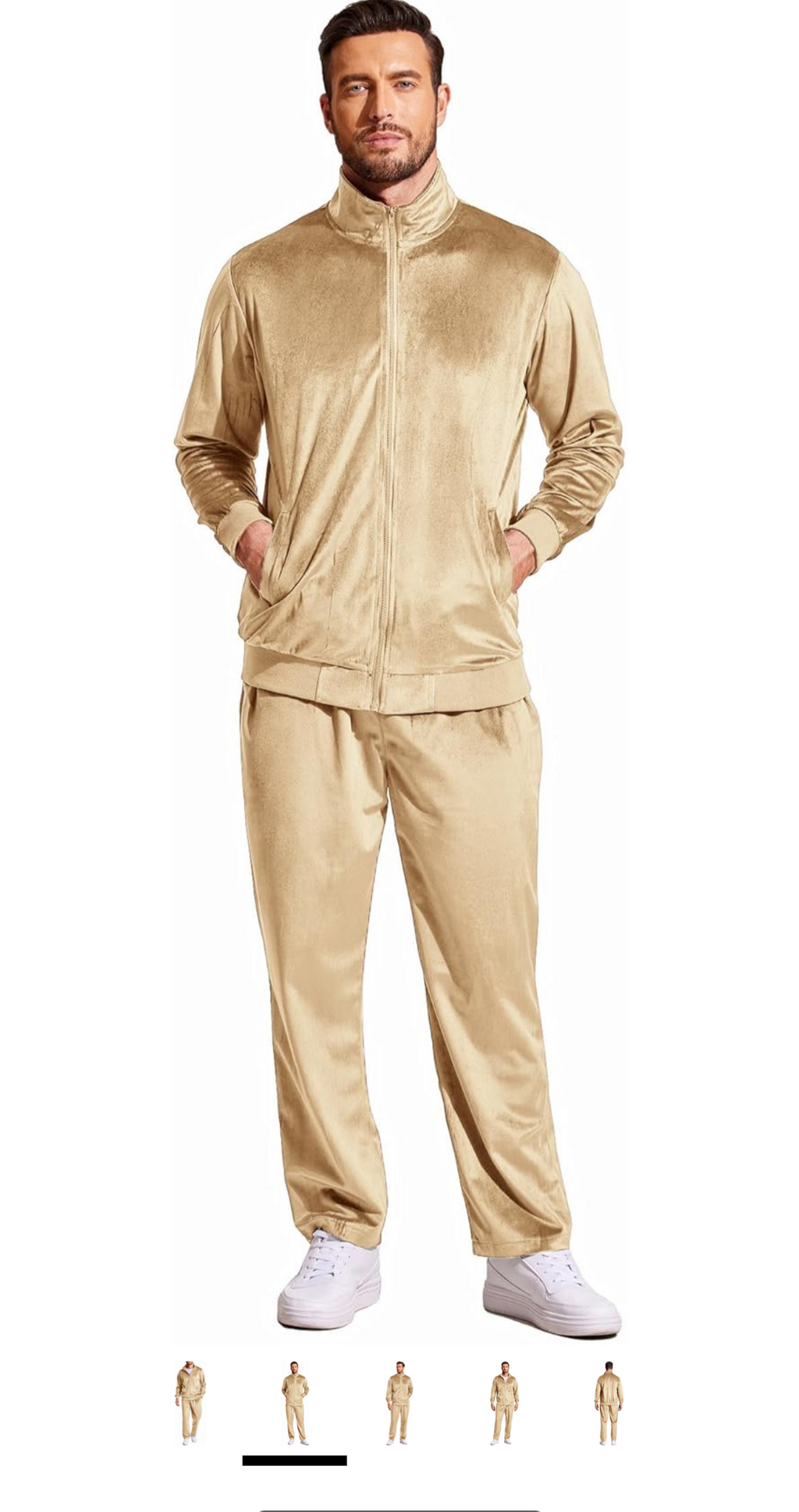 Men Velvet Jogger Set