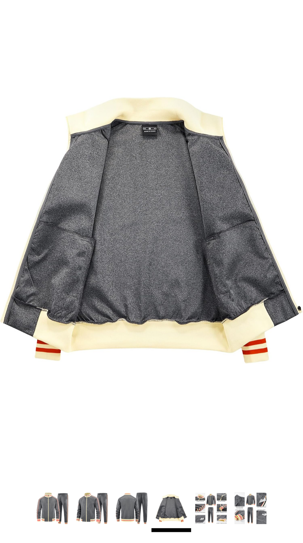 Men Solid Color Jogger Set