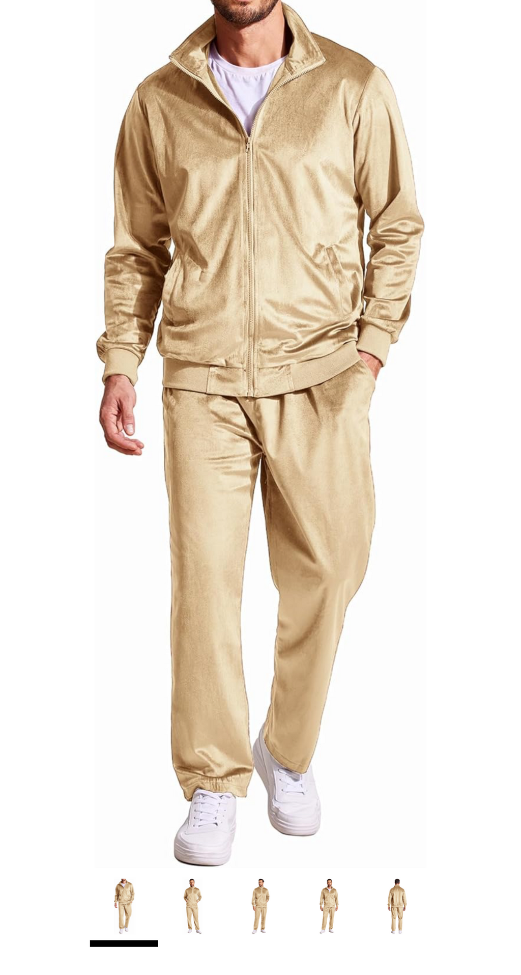 Men Velvet Jogger Set