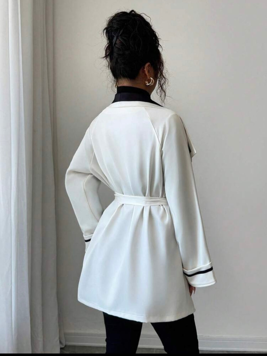 Women Elegant Sophisticated Wrap Jacket