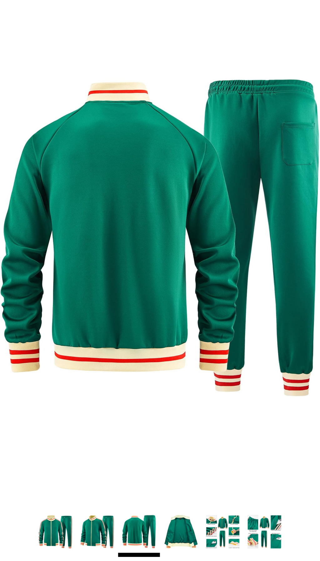 Men Solid Color Jogger Set