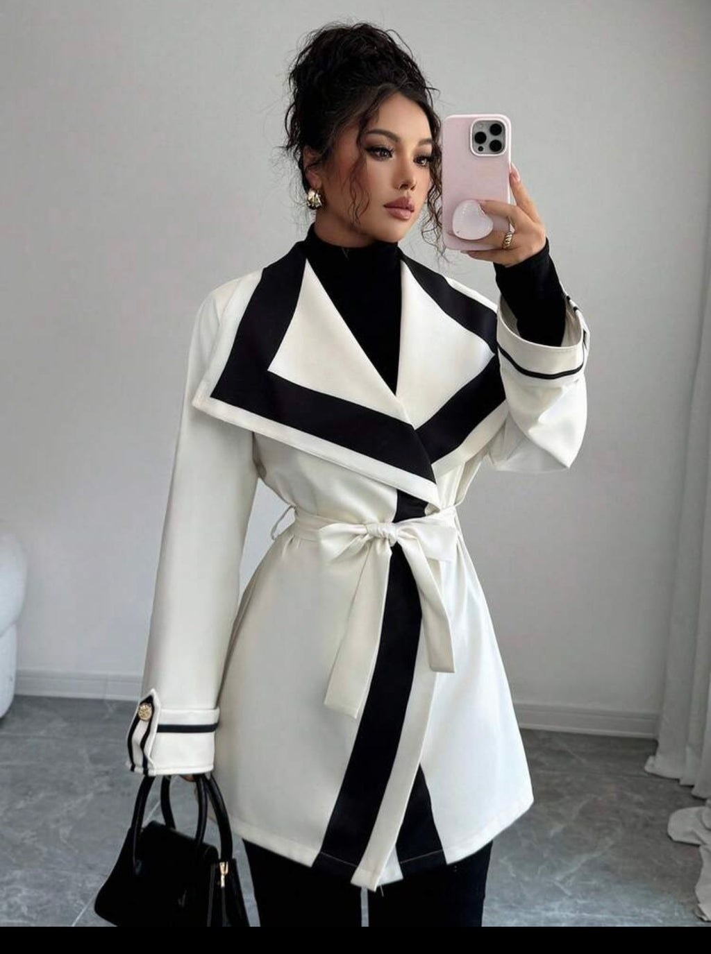Women Elegant Sophisticated Wrap Jacket