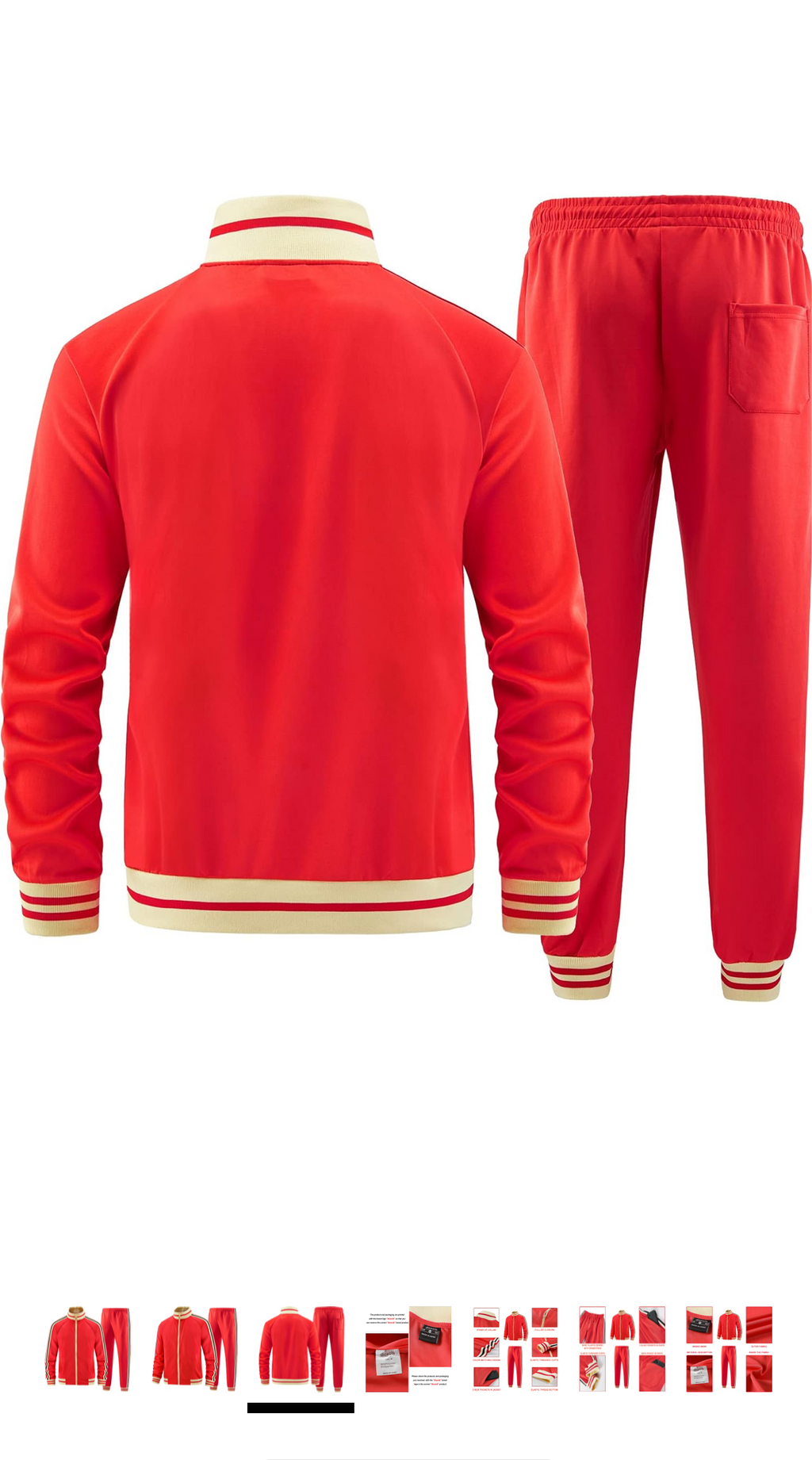 Men Solid Color Jogger Set