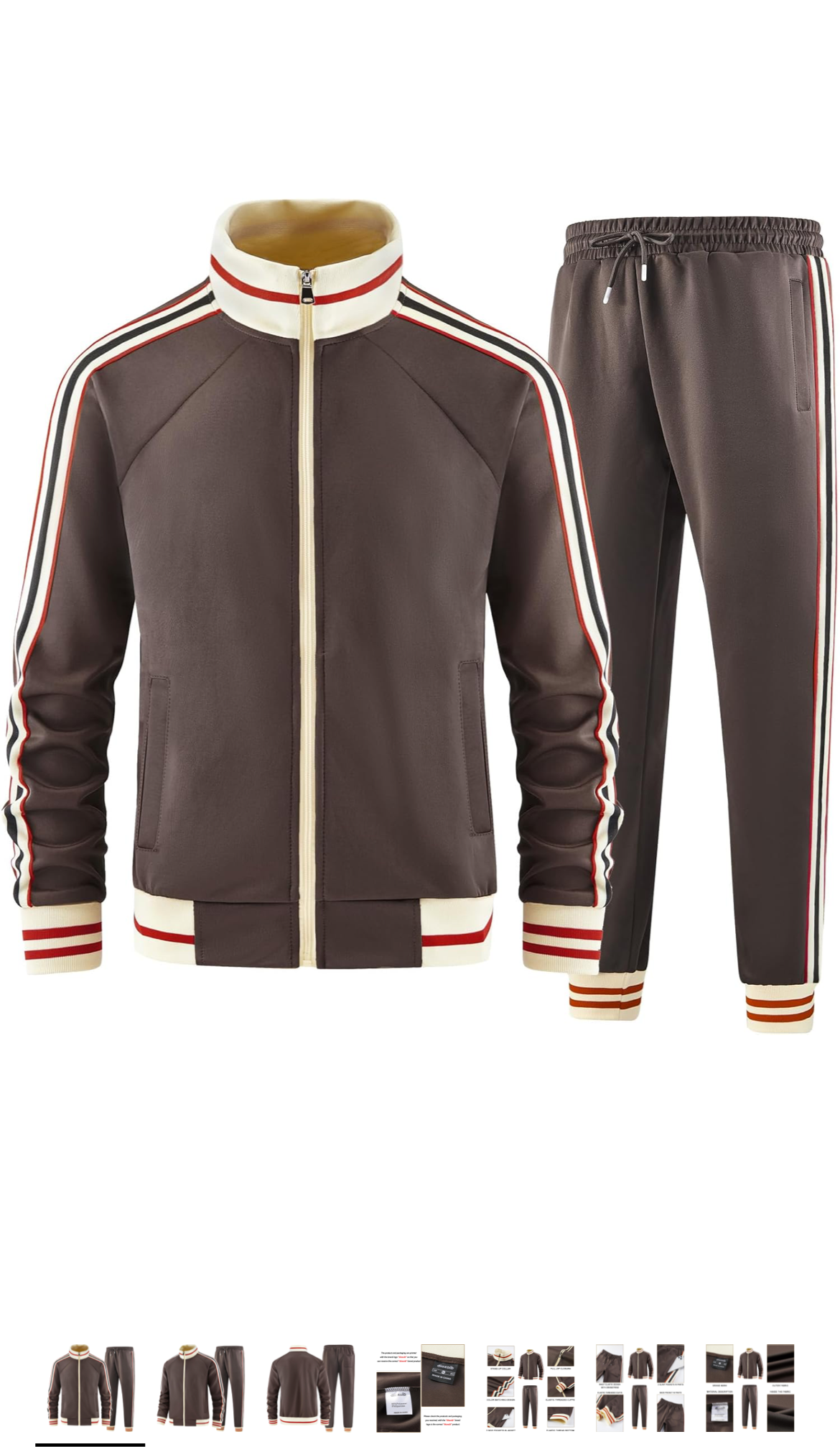 Men Solid Color Jogger Set